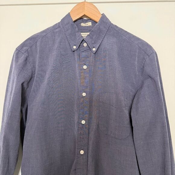 J Crew Shirt Mens Size M Purple Slim Fit Button Down Long Sleeve Cotton Preppy - Picture 2 of 11